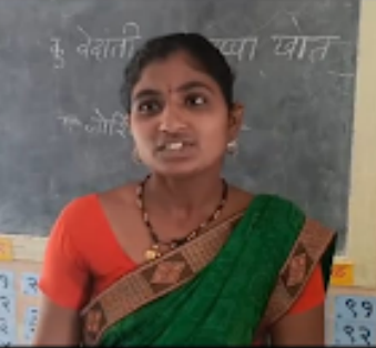 Student learning to read and write